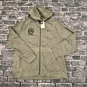NEW Nike Mamba Sports Academy Kobe Bryant Mens Medium Full Zip Dark Gray Hoodie